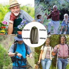 5pcs Anti Mosquito Bug Bee Insect Head Net Hat Cap Sun Protection Fishing Hiking