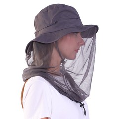 Mosquito Head Face Net Sun Hat Anti Bug Fly Bee Insect Fishing Hiking Mesh Cap