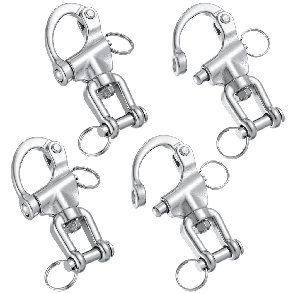 316 Stainless Steel Swivel Snap Shackle Clevis Quick Heavy Duty Release Sprin