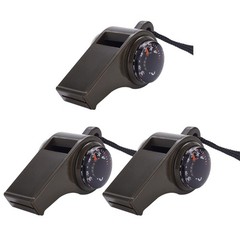 3pcs 3 in 1 Survival Whistle Portable Loud Safety Whistle for Hiking Camping