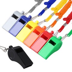 SANNIX 7 Pack Whistles, Coaches Whistles with Lanyard Sports Whistle Loud Cri…