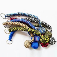 Paracord Monkey Fist Style Keychain Outdoor Hiking Accessory