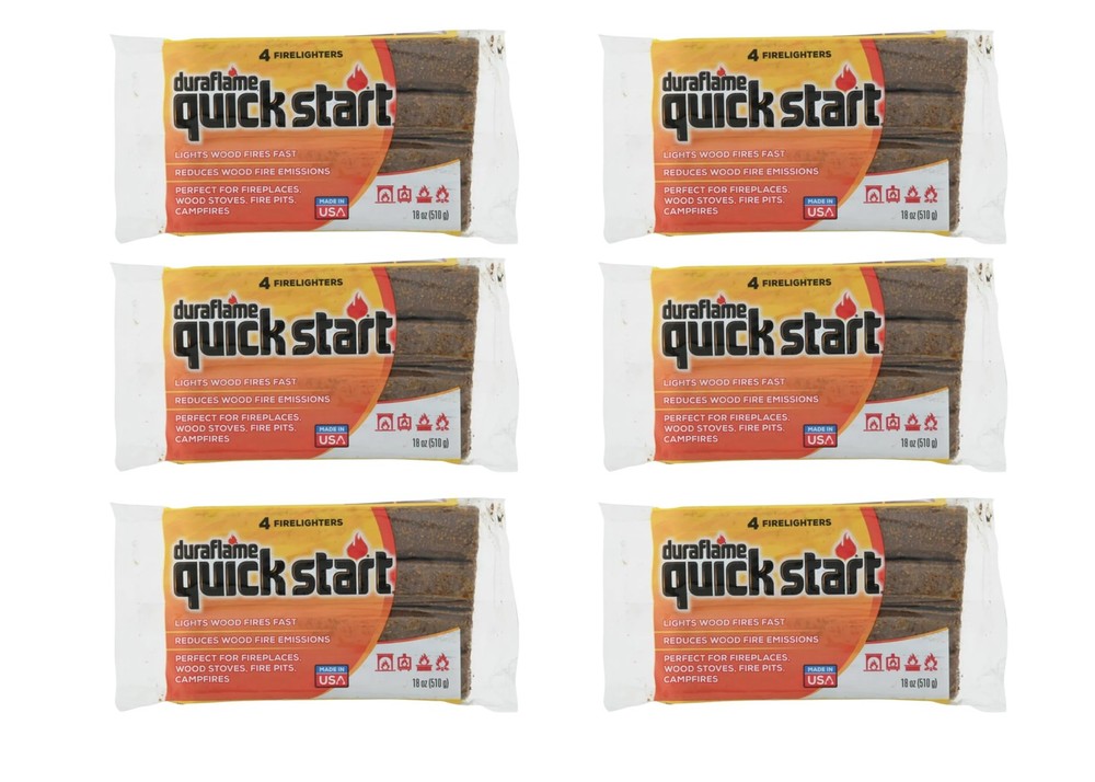 Duraflame 02453 Quickstart Firelighter, 18 Oz (Pack of 6)