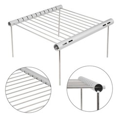 Lightweight Stainless Steel Camping Grill Compact Size Great for Outdoor Meals