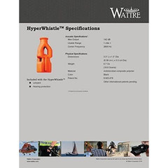 HyperWhistle The Original Worlds Loudest Whistle up to 142db Loud, Very black