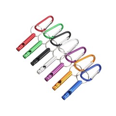 Safety Whistle Aluminum Alloys Construction Emergencies Tool Carabiner Clip