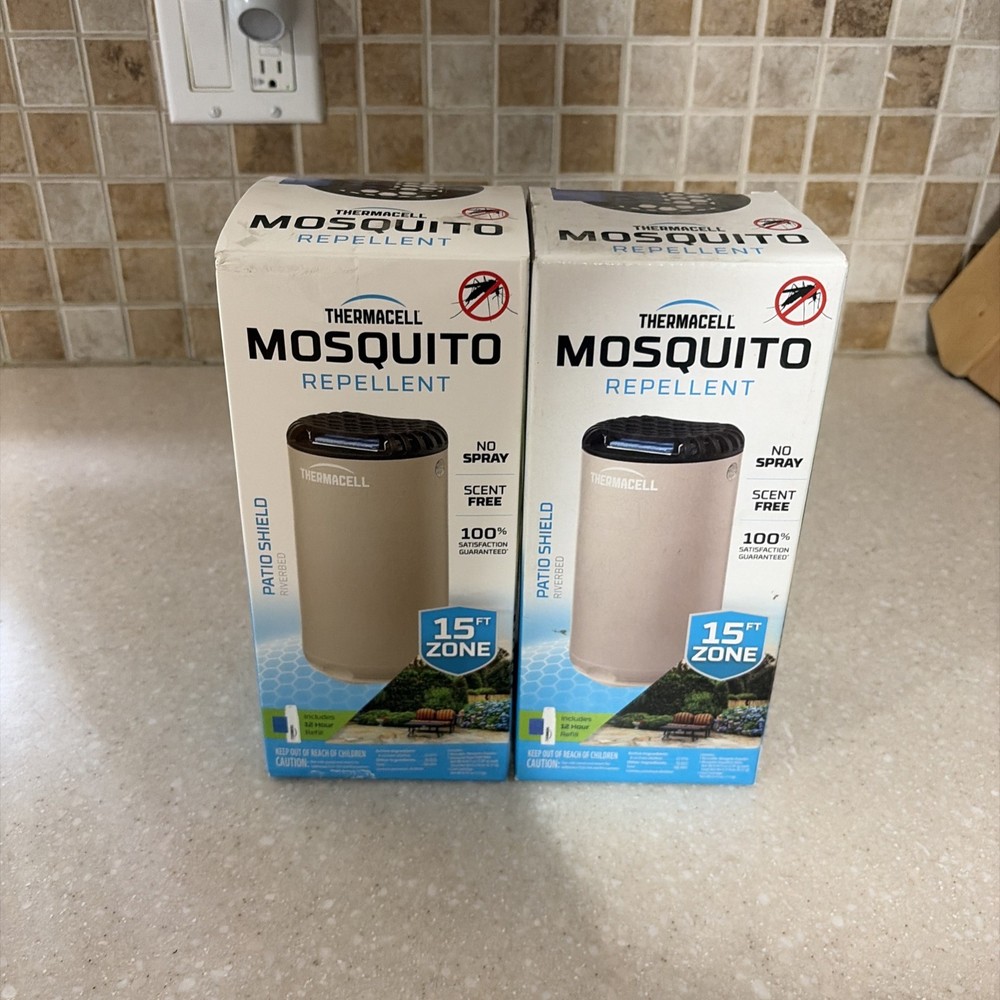 (2 pack) Thermacell Mosquito Repeller Patio Shield Brand New In Box Riverbed
