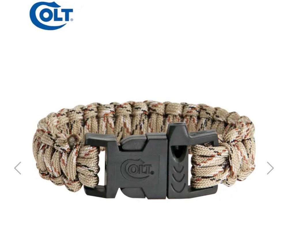 COLT Knives Survival Bracelet Paracord Tactical SPEAR Desert Tan Camo CT3018 NEW