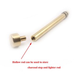 Fire Piston Fire Starter Metal Brass Fire Rod -Campers / Survival / Preppers