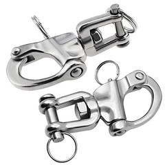 Quick Release Snap Shackle 316 Stainless Steel Marine Clevis Swivel Hook