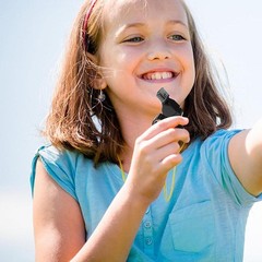 Finger Grip Whistle Loud Two-Tone Whistles for Sports Athletic Contest