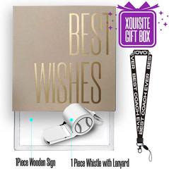 Thank You Coach Gifts, Whistle for Coaches, Whistle Emergency,Wood Box Sign