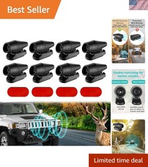 8PCS Deer Warning Whistles with Self-Adhesive for Safer Driving