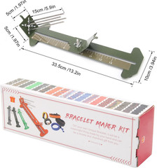 2 in 1 Paracord Bracelet Jig, Paracord Bracelet Making Kit, Adjustable Length DI
