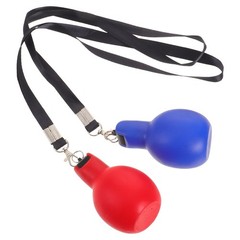Bright Color Durable Squeeze Whistles with Lanyard for Outdoor Camping 2Pcs
