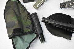 Emergency Outdoor Survival Kit w Shovel/Black/Emergency Blanket Full Service