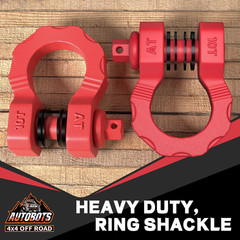 D Ring Shackles 3/4” Heavy Duty Clevis Tow Recovery Shackles 80,000 lbs 2 Pack