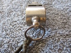 Metal Whistle With Wooden PEA Referee Sports Coach Emergency