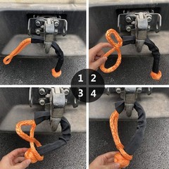 2Pcs Synthetic Soft Shackle 1/2 Inch x 22 Inch (56,000lbs Breaking Strength) …
