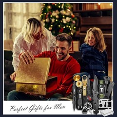 Gifts for Men Him Dad, Survival Kits and Equipment 14 Pcs, Christmas Stocking St