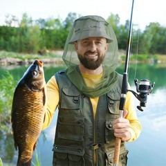 Premium Mosquito Head Net Mesh 2 Pack Bug Face Net Fly & Mosquito Protection