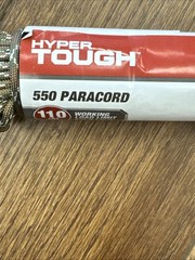 Hyper Tough 5/32 inch 550 Paracord 50 ft, Green, 4.9 oz