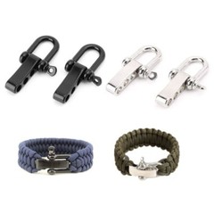 Adjustable D Shackles Buckle U Shaped Alloy Shackles Paracord Buckles Paracord