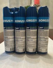 4Pc Cutter Backwoods Insect Repellent Sweat-Resistant Bonus Size 7.5 oz 10hrs