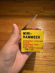 Mini Hammock Vintage Kmart Old Stock Box Super Strong 7Ft Snare Stretcher