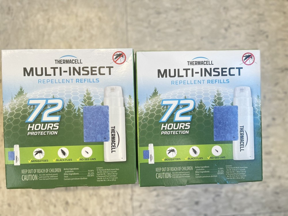 ThermaCell Mosquito Repellent Refill, 6 Pack with 18 Mats, 72 Hrs NEW!