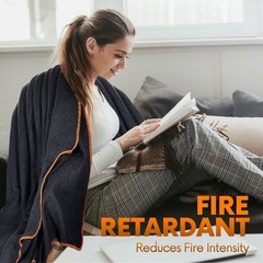 Bulk Military Wool Blanket 62X80,66X90 Fire Retardant for Emergency 3.25/3.50 LB