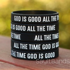 Set of GOD IS GOOD ALL THE TIME Wristbands – Bracelet Lot Bracelet Bands