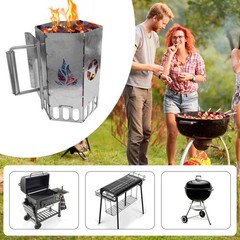 Heavy Duty Charcoal Chimney Fire Starter,BBQ Grill Chimney Starter for Charco…