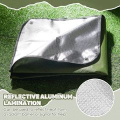 2 Pcs Heavy Duty Insulated Tarp Emergency Blankets for Survival 60 X 82 Inches T