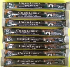 Lot 8 White Cyalume Tactical Light Sticks Emergency Survival Prepper Bug Out Bag