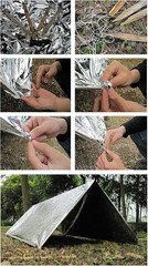 Emergency Foil Blanket 25 Pack Survival Thermal Mylar Blankets | 51 X 83 Inches