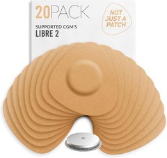 20-Pack Freestyle Libre 2 CGM Sensor Covers – Water-Resistant Protection