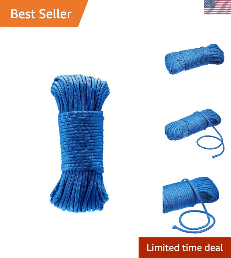 100 ft UV-Resistant 550 Type III Paracord – Reliable Outdoor & Crafting Rope