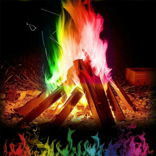 Fire Flame Mystical Fire Magic Colorful Powder 10G Camp Outdoor Halloween Party