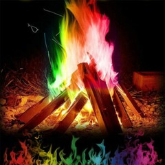 Fire Flame Mystical Magic Colorful Powder 10G Camp Outdoor Halloween Party-4pack