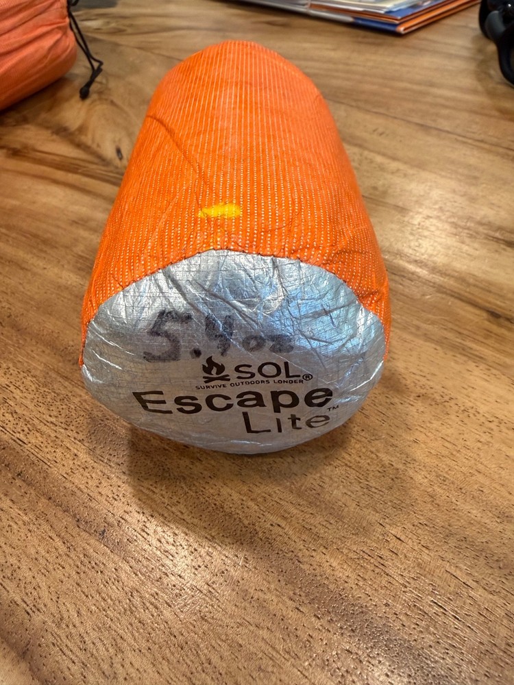 SOL Escape Lite Emergency Bivvy Reflective Heat Retention Sleeping Bag Shelter
