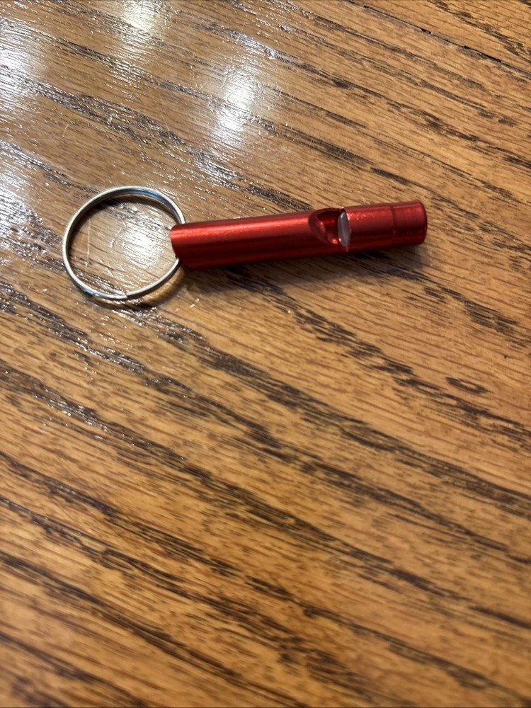 Emergency Whistle with Key Chain, Aluminum Extra Loud Safety Survival Whistle