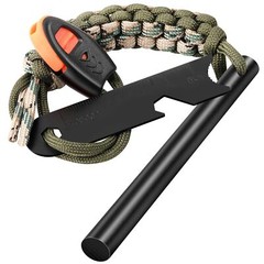 Survival Fire Starter, 4 Inch Ferro Rod, Flint for Hiking and Camping
