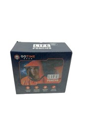 Go Time Gear Emergency Survival Poncho , Whistle & Paracord (2-Pack) New In Box