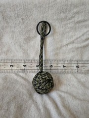 550 Paracord 1″ Pinball Decorative Nautical Ball Monkey’s Fist 5″, Key Fob/Chain