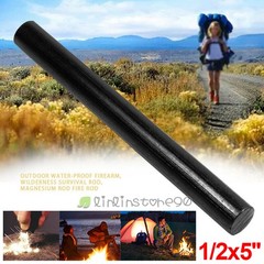 1/2x5»Outdoor Survival Magnesium Flint Stone Fire Starter Emergency Lighter Kit