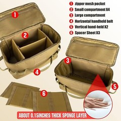 Outdoor Portable Camping Organizer Cookware Anti-collision Picnic Storage Bag