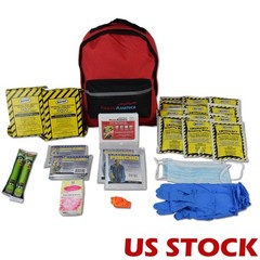 72 Hour Emergency Kit 2-Person 3-Day Backpack First Aid Kit Survival Blanket