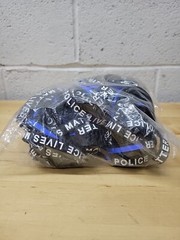 Police Lives Matter Blue Line Bracelet 202mm 8” Standard Size Pack Of 100