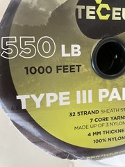 Paracord Type III 50lb. 1000ft.